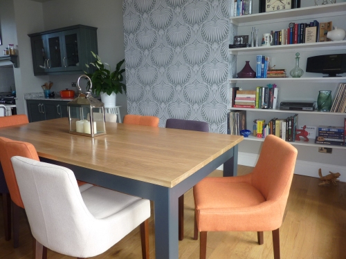 Multi colour dining chairs